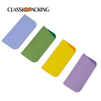 Mode solide couleur bonbon PVC cuir lunettes emballage boîtes personnalisation Logo lunettes de soleil sac Portable lunettes de soleil pochette