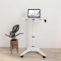 Table de lit réglable OMNI Flip-N-Go avec roulettes, bureau mobile pneumatique pour bureaux
