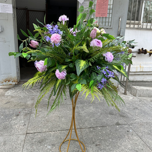 Ifg rừng phong cách centerpieces lụa tăng cây xanh hoa nhân tạo bóng cho đám cưới - Product Image 2