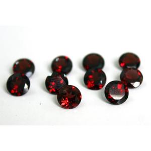 Granat Rouge Naturel Rond Taille Brillant 1.00CT Pierres Précieuses en Vrac avec Effet de Couleur/Feu Vente en Gros pour la Fabrication de Bijoux - Product Image 1