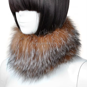 YR541 beaucoup de couleurs véritable fourrure de renard <span class=keywords><strong>tricoté</strong></span> à la <span class=keywords><strong>main</strong></span> écharpe élastique et bandeau Style 2 voies - Product Image 6
