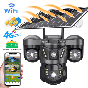 Cámara de Seguridad IP V380 Pro 15MP con Triple Lente, 4G, <span class=keywords><strong>Solar</strong></span>, PTZ, WiFi, Visión Nocturna en Color, Exterior, Impermeable, Audio Bidireccional - Product Image 1
