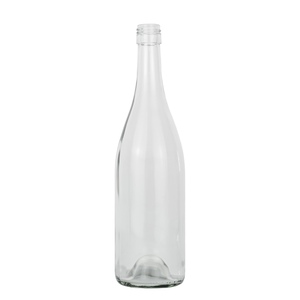Bán buôn 750 ml Burgundy chai rượu vang 750 ml Rỗng rõ ràng Glass <span class=keywords><strong>Wine</strong></span> chai Flint Champagne chai - Product Image 1