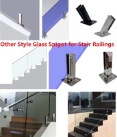 Système de garde-corps de terrasse personnalisé Duplex en acier inoxydable 304/316/2205 avec base inclinée au sol 45° °   Balustrades et rampes en verre