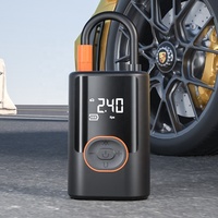 VENTE FLASH Pompe à air électrique portable pour voiture, double alimentation, 4000 mAh, 100 W, affichage numérique, manomètre haute pression, charge USB