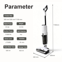 Aspirateur et serpillière portables CE FCC de haute qualité à faible MOQ pour le nettoyage des sols durs, carrelés et stratifiés domestiques