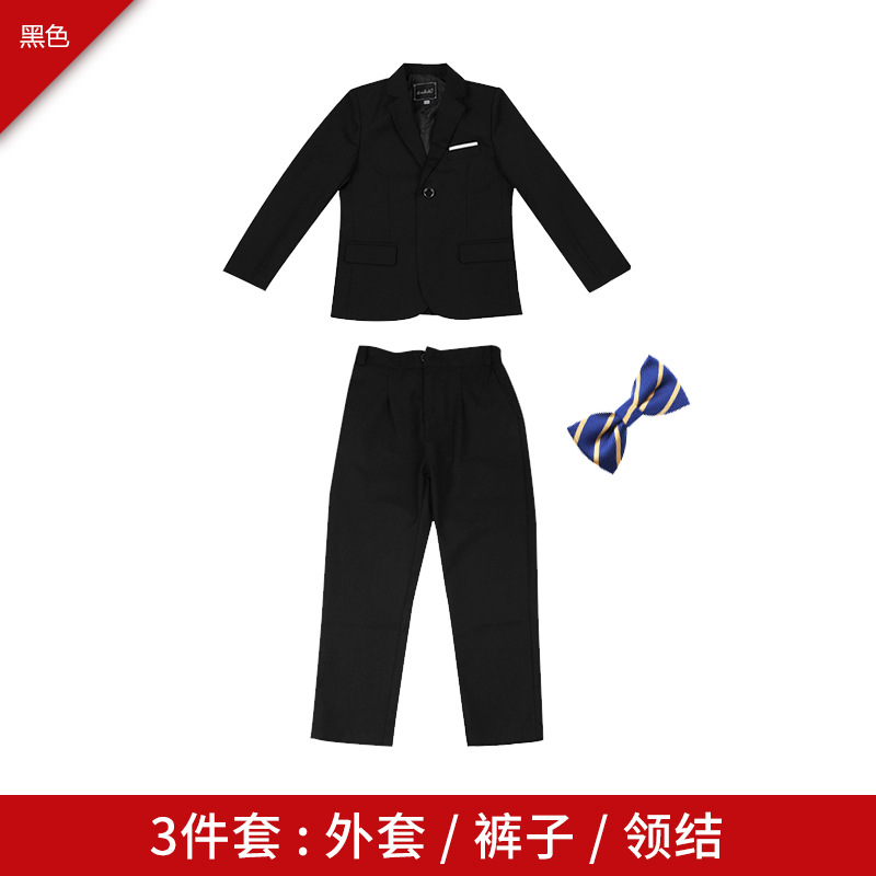 Three-piece black coat