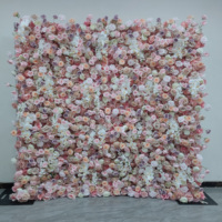 Panneau mural moderne fait main, léger et durable, toile de fond murale florale, rouleau de roses en soie filée, fleurs 3D pour mur