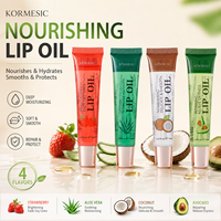 Huile nourrissante pour les lèvres au miel biologique et à la vitamine C, parfum noix de coco, fraise et miel, effet repulpant, marque privée