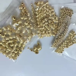 Cuentas espaciadoras de calabaza rellenas de oro de 14 quilates Premium para <span class=keywords><strong>hacer</strong></span> joyas, componentes de pulsera - Product Image 5