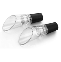 Accessoires de bar à domicile : Bec verseur aérateur de vin en acrylique transparent durable, anti-goutte, avec joint hermétique pour bouteilles de vin rouge