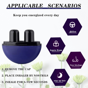 Tubi Inalatori Nasali Vuoti a Doppio Foro a Forma di Sfera Personalizzati, Inalatori Portatili Rotondi per Aromaterapia con Oli Essenziali - MOQ 10000 PEZZI - Product Image 3