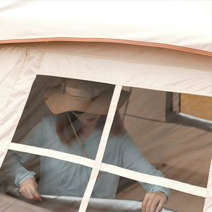 Gran oferta, tienda de campaña de apertura rápida de lujo con un dormitorio y 1 sala de estar, tienda de campaña de lujo, tiendas cortavientos para exteriores para acampar en familia - Product Image 4