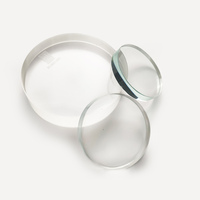 Ventana Circular de Vidrio Borosilicato DIN7080, Transparente y Templada, para Equipos