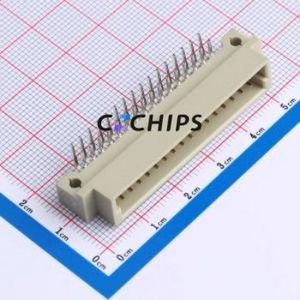 9001-35321C00A DIN41612 Connector Bent Lead Through Hole,P=2.54mm Connector 32P 2 2.54mm Right Angle Insert - Product Image 1