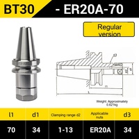 Porte-outil d'équilibrage dynamique haute précision BT40/BT30/BT50 ER325 pour tour CNC et centre d'usinage Fabriqué en Chine