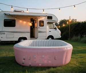 Piscine de bien-être extérieure haut de gamme au style moderne, avec des matériaux durables et une baignoire SPA pour la récupération des athlètes - Product Image 1