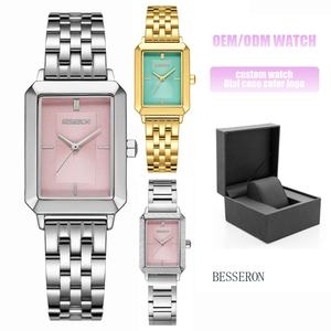 Montres à quartz pour femmes de luxe tendance 2025, boîtier et bracelet en acier inoxydable 316l, Montre Femme Acier Inoxydable - Product Image 5
