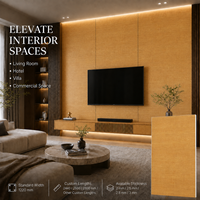 Panneau mural en PVC à grain de bois de chêne naturel MORLENX, feuille de marbre UV haute brillance pour projet d'intérieur moderne