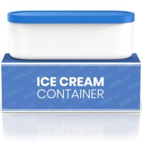 Vente en gros de bacs de stockage rectangulaires réutilisables à double isolation en plastique PP transparent pour crème glacée et sushis