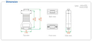 UOTEK UT-2017 RS-232 à RS-485 Isolé Convertisseur Série avec Isolement - Product Image 5