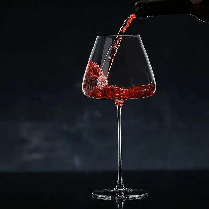 550ml 650ml 700ml 900ml Thin Rim Long Stem Drinking Glassware Red Wine Glass For Home Restaurant Party