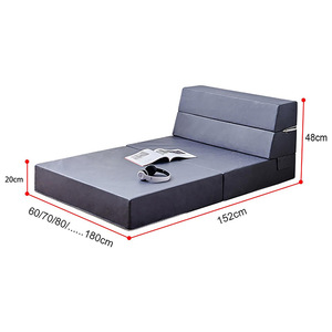 Multi Functional <b>Folding</b> <b>Sofa</b> <b>Bed</b> High Density Foam Mattress Convertible Floor Mat Tatami Style For Home Living Room Use - Product Image 3