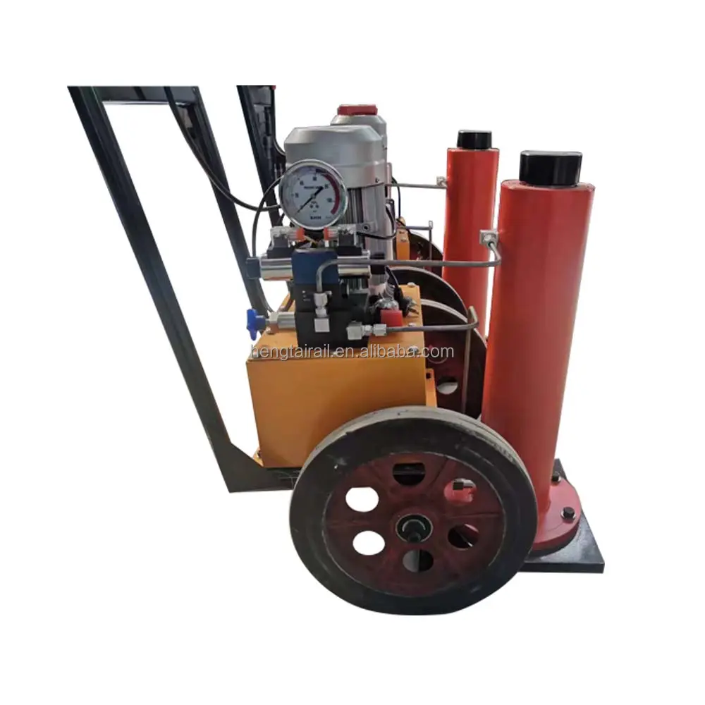 Hydraulic mobile lifting machine electric synchronous oil cylinder jack vehicle passenger car railway lifting maintenance tool