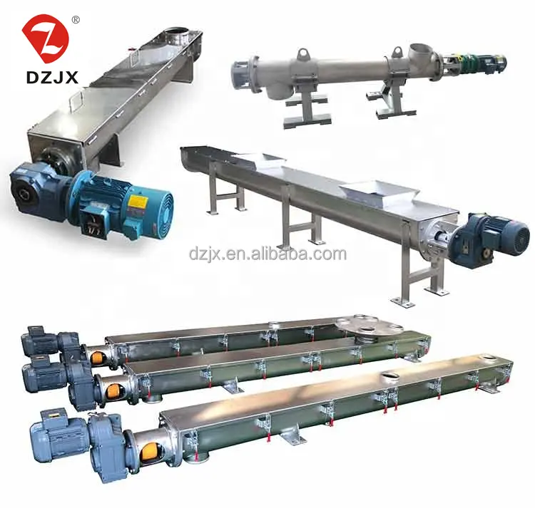 DZJX Thép Không Gỉ Mini Pellet Phễu Kích Thước Nhỏ Xoắn Ốc Vít Auger Feeder Băng Tải Giá Cho Bột Cà Phê Đường Silica Cát