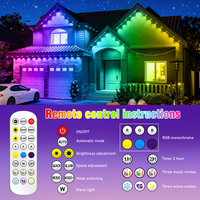 Luces Decorativas para Exteriores Eaves Light IP67, Resistentes al Agua, DC24V, LED de Color Cambiante, con Garantía de 2 Años
