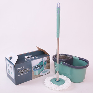 Mopa Plana Giratoria 360° con Cabezal <span class=keywords><strong>de</strong></span> Hilo <span class=keywords><strong>de</strong></span> Algodón, Componentes <span class=keywords><strong>de</strong></span> Acero Inoxidable y Plástico, Ecológica, para Uso Doméstico, Juego <span class=keywords><strong>de</strong></span> Cubo para <span class=keywords><strong>Limpieza</strong></span> <span class=keywords><strong>de</strong></span> Pisos - Product Image 1