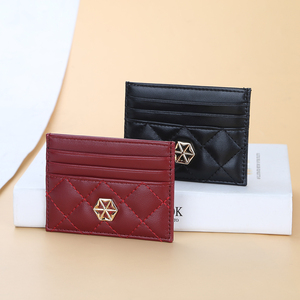 BOISEEN-cartera minimalista delgada para mujer, Mini monedero con bolsillos para monedas, tarjetero <span class=keywords><strong>de</strong></span> cuero, <span class=keywords><strong>Monopoly</strong></span>, venta al por mayor - Product Image 1