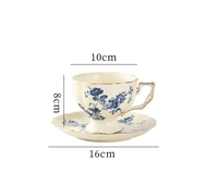 Tasses et soucoupes vintage françaises restaurant après-midi tasse et soucoupe tasse à café style palais ensemble de pots en céramique