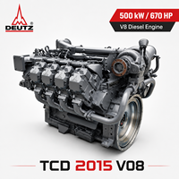 Moteur diesel V8 SCDC pour TCD 2015 V08 500kW 670HP, norme EPA Tier 2, garantie 2 ans pour excavatrice, chargeuse, machines minières