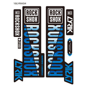 热2018巴迪饰品18LYRIK03 LYRIK ROCK-SHOX山地自行车叉聚氯乙烯防水紫外线清漆数码印刷定制贴纸 - Product Image 4