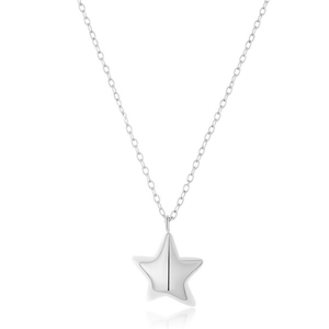 Collar con Colgante de Estrella Amy Amy, Chapado en Plata, Cadena de Acero Inoxidable, Joyería Minimalista para Mujer, Regalo para Uso Diario - Product Image 3