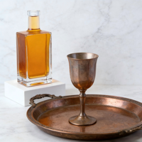 Bouteilles en verre de style carafe haut de gamme, vides, pour spiritueux de luxe (cognac, rhum, tequila), emballage haut de gamme pour la vente au détail.