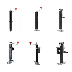 Remorque pour bateau, camping-car, langue, levage, jambe supérieur, <span class=keywords><strong>vent</strong></span>, 2000 lbs, noire, cadre A - Product Image 6