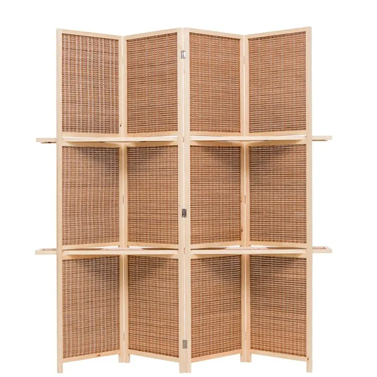 Hause bambus dekorationen holz gerahmte dekorative garten rahmen folding screen