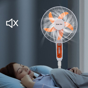 16 Inch 3 Speeds Low Noise 15W Rechargeable Home Solar <b>Standing</b> <b>Fan</b> - Product Image 4