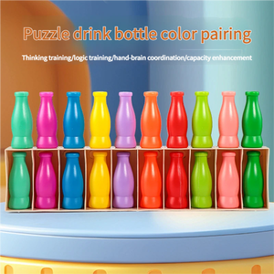 <span class=keywords><strong>Juego</strong></span> de emparejar botellas coloridas - Juguete de entrenamiento de memoria para la educación temprana de los niños - Product Image 3