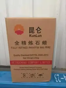 Fully Refined Paraffin Wax 58-60deg. C/Petrochina Dalian Refinery Kunlun Paraffin Wax