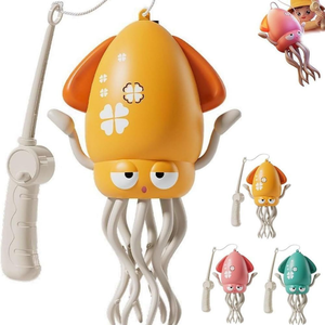 Juguete de Pulpo Bailarín Interactivo Eléctrico con Inducción y Evitación de Obstáculos, Tema Juego del Calamar, con Luz para Niños Pequeños - Product Image 1