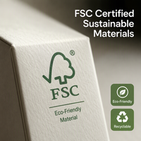 Emballage en carton pliable biodégradable personnalisé en gros pour gâteaux, biscuits, chocolats avec logo