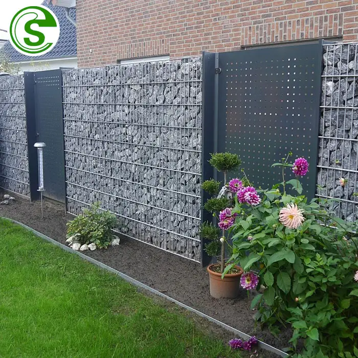 Садовый декоративный забор сварной Galfan/архитектурный габион из оцинкованной стальной проволоки