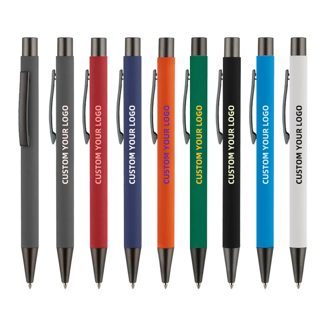Direct Factory Sale Custom Laser Engraved Logo Metal Ballpoint Pens Office Hotel Corporate Events Business Promotional Gift Pen