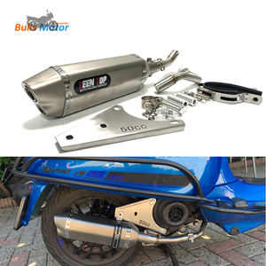 Système d'échappement complet moteur 304SUS pour moteur <span class=keywords><strong>Piaggo</strong></span> <span class=keywords><strong>Zip</strong></span> 2000 4t 2 soupapes Vespa Lx50/S/Primavera/Sprint 4t tuyau de silencieux d'échappement - Product Image 6
