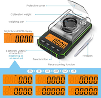 Balances de poche numériques de haute précision 50g * 0.001g 50G poids d'étalonnage bijou diamant balance balance 0.01g précision