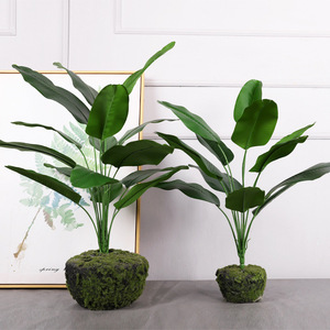 Planta Artificial de Hoja de Plátano Xinxier para Interiores/Exteriores, 60 cm, Decoración de Plástico y Tela con Maceta para Hogar u Oficina (Larga Duración) - Product Image 3