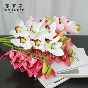 SINOWRAP nouveauté fleur artificielle 3D <span class=keywords><strong>Whelan</strong></span> 6 têtes pour la décoration et l'arrangement floral - Product Image 1